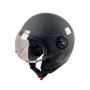 Casco jet Vito Loreto nardo grigio
