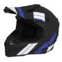 Casco motocross Vito Tivoli nero opaco/blu bianco