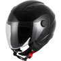 Casco jet Vito Uno nero lucido