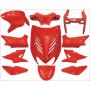 Kit Carene Yamaha Aerox / MBK Nitro Rosso (fino al 2013) 11 pezzi