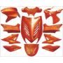 Kit Carene Yamaha Aerox / MBK Nitro Arancione (fino al 2013) 11 pezzi