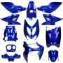 Kit Carene Yamaha Aerox / MBK Nitro Blu Candy (fino al 2013) 12 pezzi Mezoly