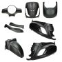 Kit carene SYM Fiddle 2 nero opaco 8 pezzi