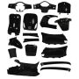 Kit Carene China LX Scooter/VX/VX50S/Riva/Napoli/Benson/Touring/Toscana/Lux/VXL/RL/Azzurro/RMini/Delphi/GTS nero Kit Carene – 18 pezzi