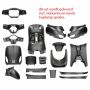 Kit Carene China LX Scooter/VX/VX50s/Riva/Napoli/Benson/Touring/Toscana/Lux/VXL/RL/Azzuro/RMini/Delphi/GTS - nero opaco - 18 pezzi