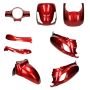 Kit Carene DMP rosso bordeaux SYM Fiddle 2 da 8 pezzi