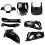 Kit carene SYM Fiddle 2 nero lucido 8 pezzi