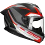Casco integrale LS2 Rapid III Hyper FF820 nero / rosso