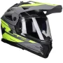 Casco adventure LS2 Pioneer II Namib MX702 grigio opaco / giallo