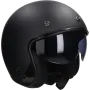 Casco jet LS2 Bob II Solid OF601 nero opaco
