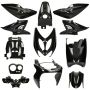 Kit Carene Yamaha Aerox / MBK Nitro Nero (fino al 2013) 12 pezzi Mezoly