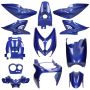 Kit Carene Yamaha Aerox / MBK Nitro Blu Zaffiro Metallizzato (fino al 2013) 12 pezzi Mezoly